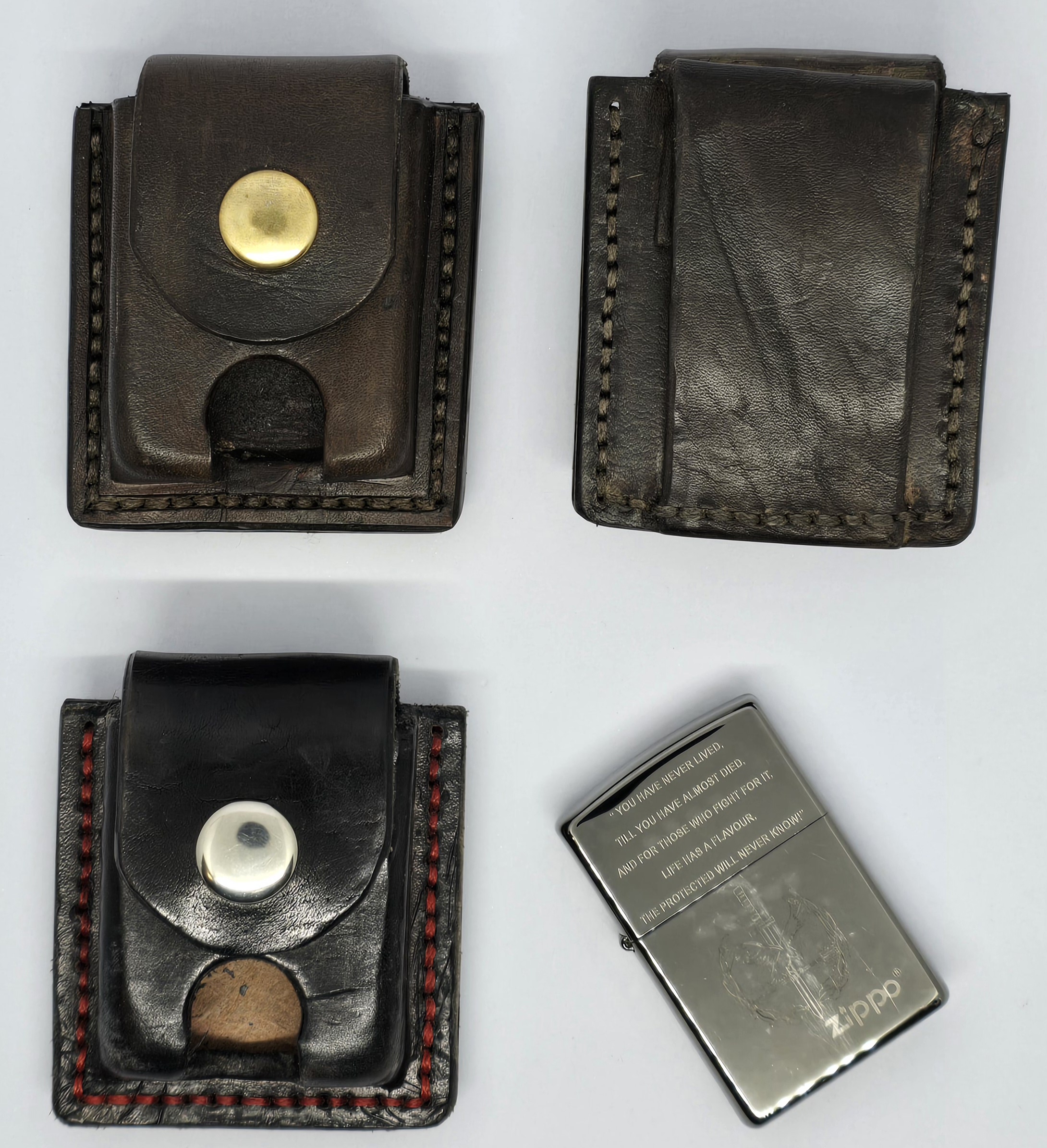 Zippo leather pouches